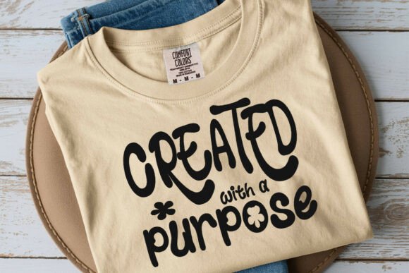 Created with a Purpose SVG: Faith Quote Graphics for Crafts & Content