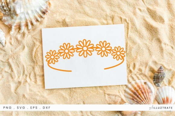 Daisy Headband SVG Clipart: Graphics for Crafts & Content