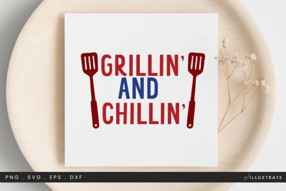 Grillin Chillin SVG Clipart for Crafts & Graphics