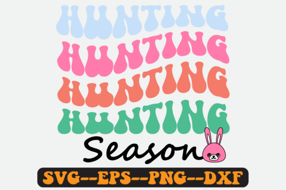 Hunting Season Quote Retro SVG Design