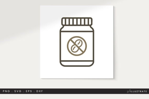 Nut Butter SVG Cut File Clipart PNG: Graphics for Crafts & Branding