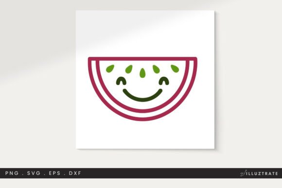 Watermelon SVG Cut File Clipart PNG for Crafts & Graphics
